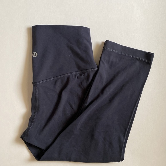 Lululemon Align Crops 19” Charcoal Grey - Picture 1 of 7